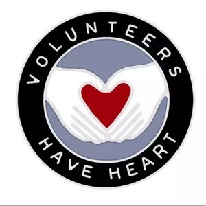Volunteers Have Heart Enamel Pin Small Thank You Gift Nonprofit Charity Badge